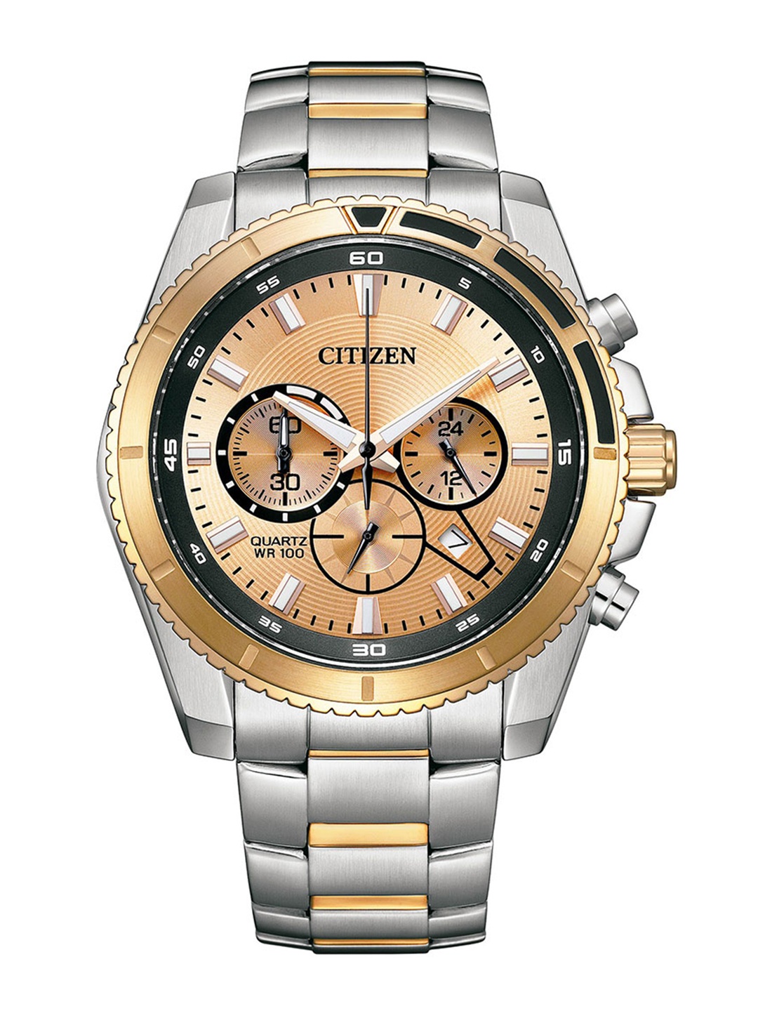 

Citizen Men Stainless Steel Bracelet Style Straps Analogue Watch AN8204-59X, Gold