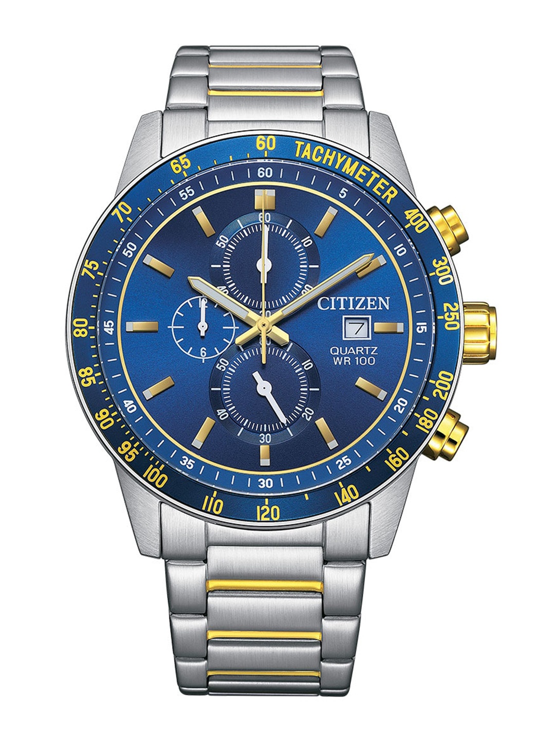 

Citizen Men Stainless Steel Bracelet Style Straps Analogue Watch AN3684-59L, Blue