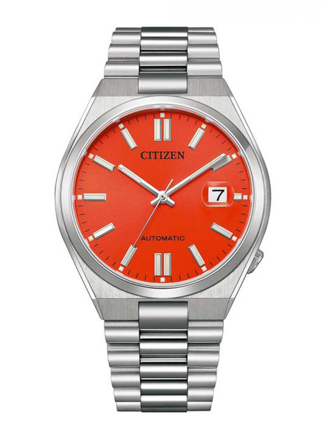 

Citizen Men Stainless Steel Bracelet Style Straps Analogue Watch NJ0158-89W, Orange