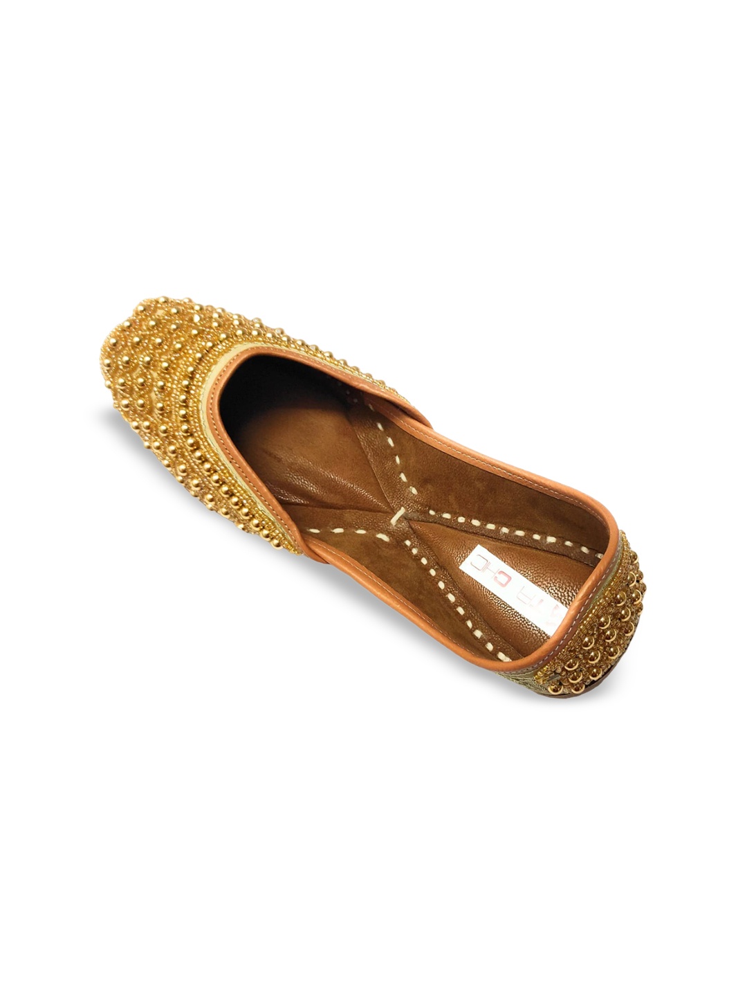 

Ta Chic Embellished Ethnic Mojaris, Gold