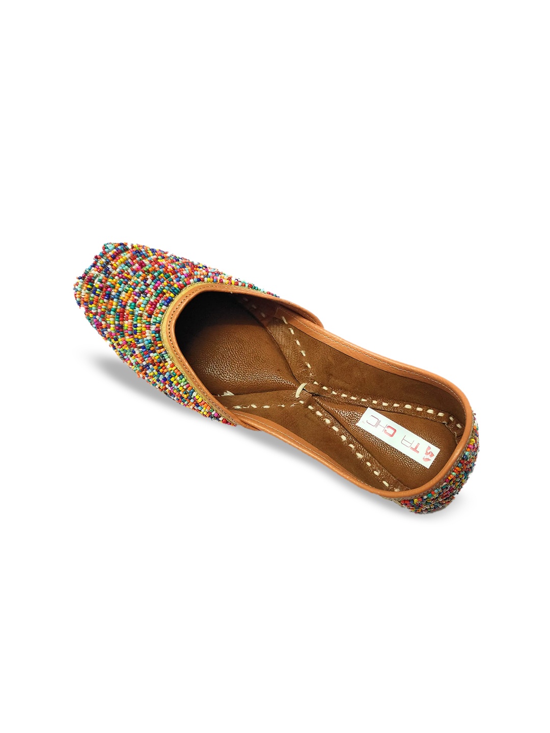 

Ta Chic Embellished Ethnic Mojaris, Brown