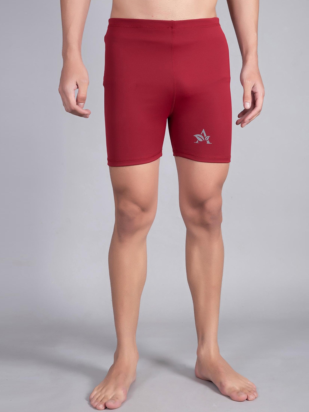 

Apraa & Parma Men Slim Fit Swim Shorts, Maroon