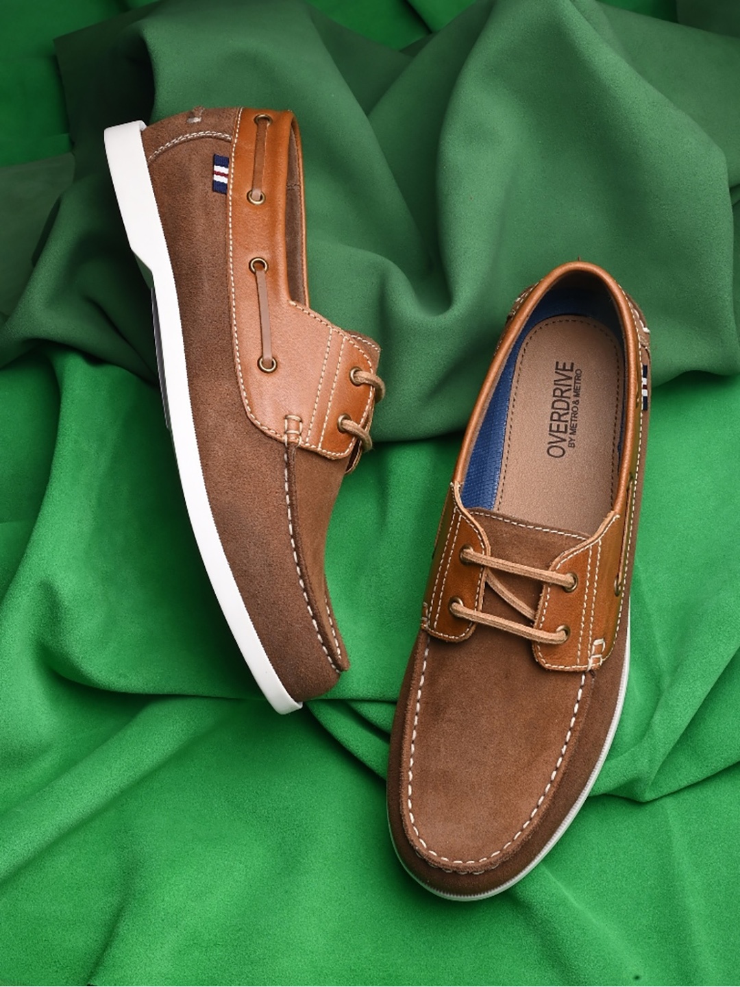 

Overdrive Men Lightweight Boat Shoes, Brown