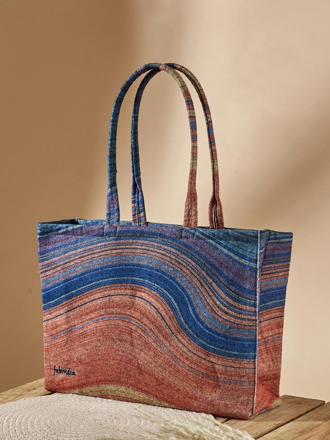 

Fabindia Swagger Handheld Bag, Blue