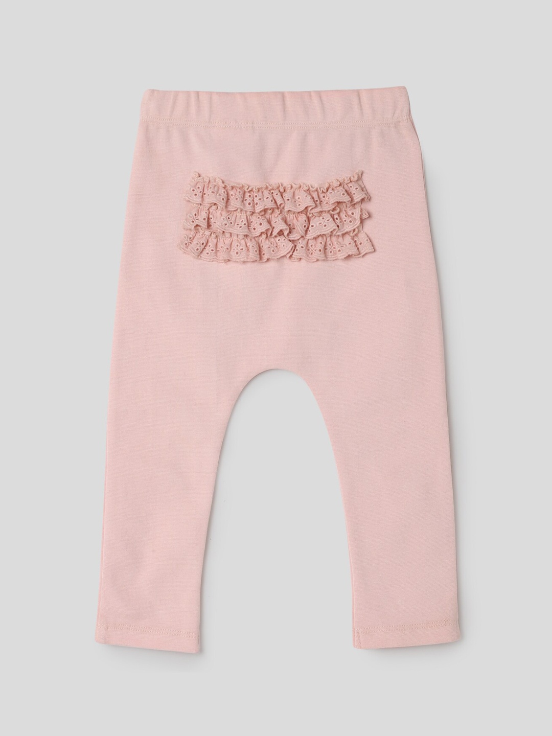 

Somersault Girls High-Rise Cotton Trousers, Peach