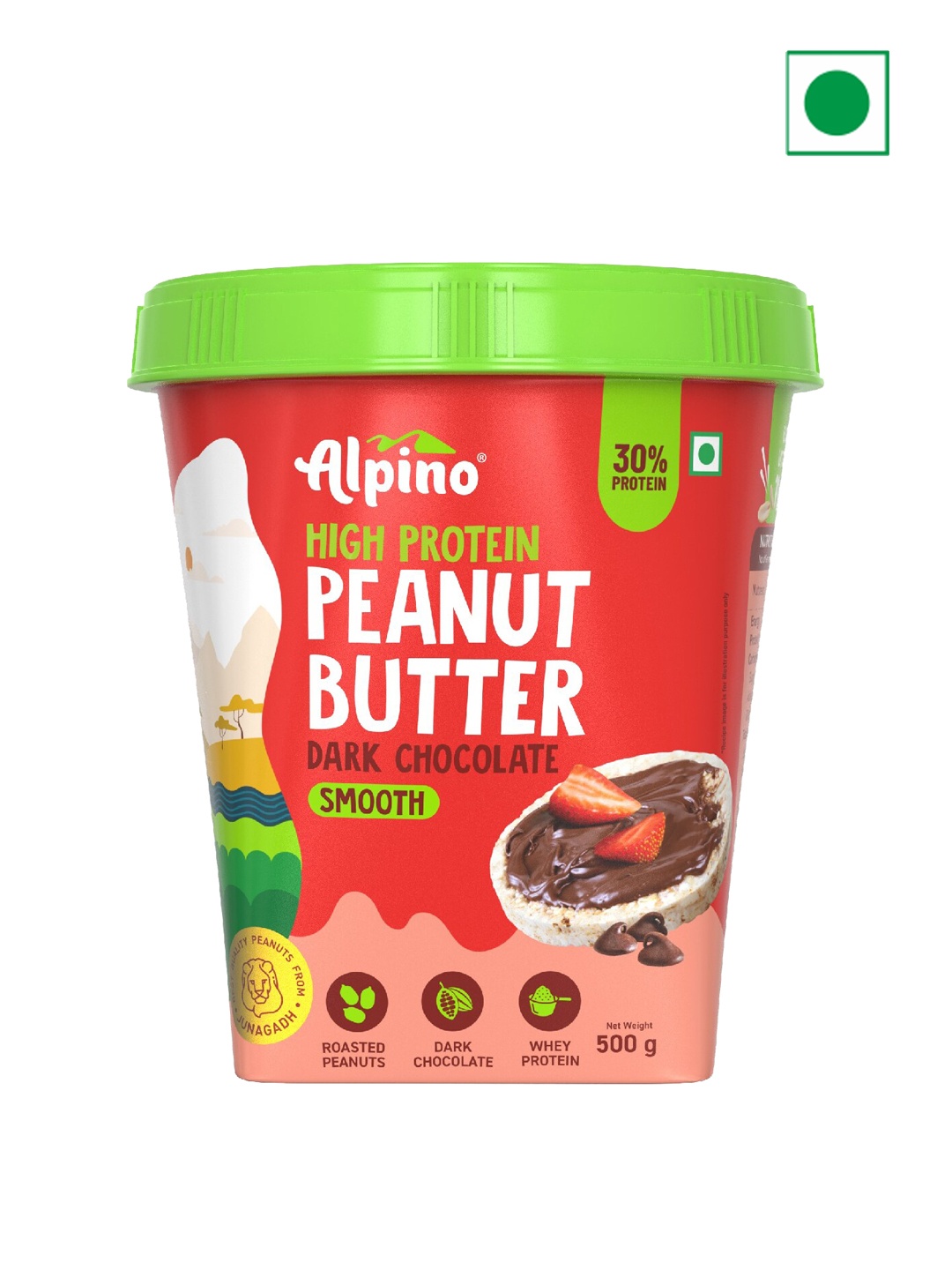 

Alpino Peanut Butter Smooth 500 gms, Red