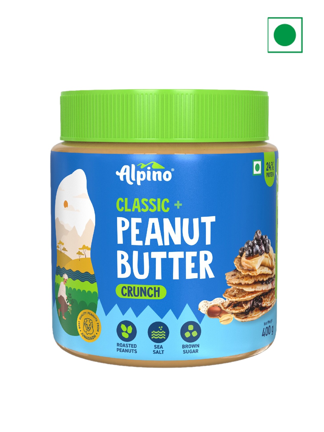 

Alpino Classic Peanut Butter Crunch 400 gms, Blue