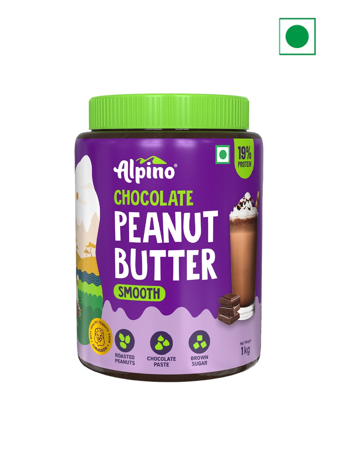 

Alpino Chocolate Peanut Butter Smooth 1 kg, Purple