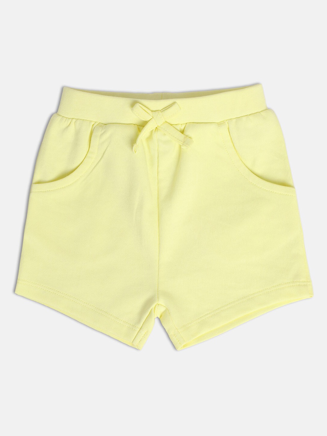 

MINI KLUB Girls Mid-Rise Cotton Regular Shorts, Lime green