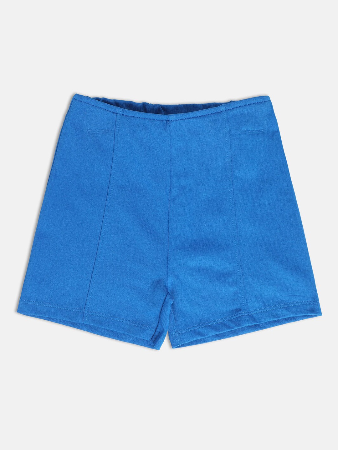 

MINI KLUB Girls Mid Rise Pure Cotton Shorts, Blue