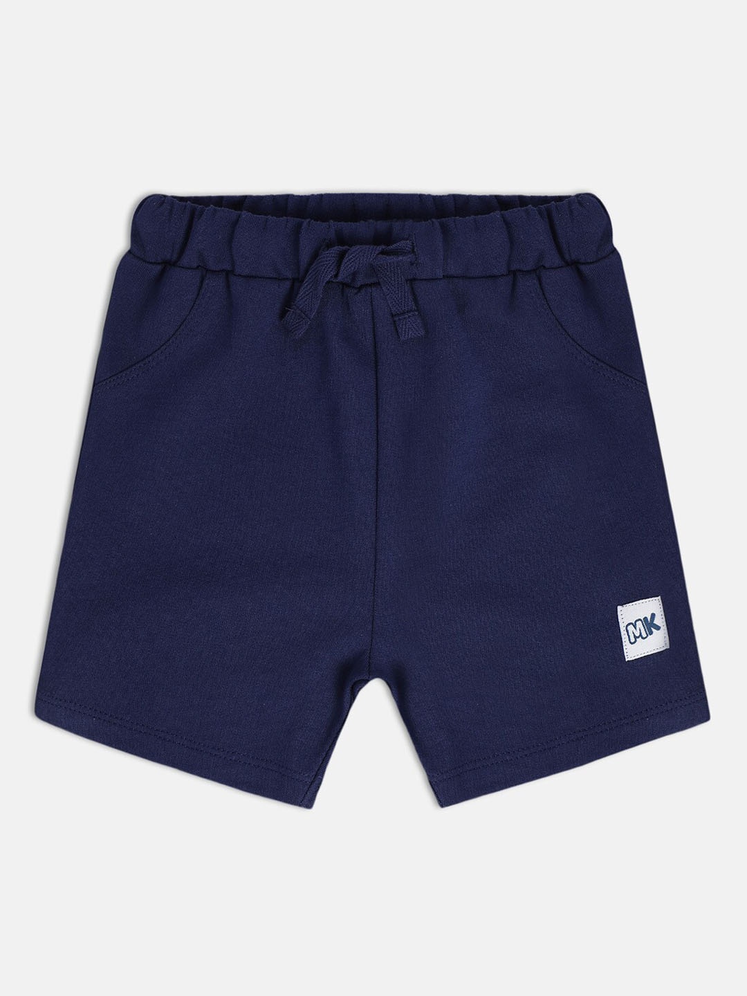 

MINI KLUB Boys Mid Rise Pure Cotton Shorts, Blue