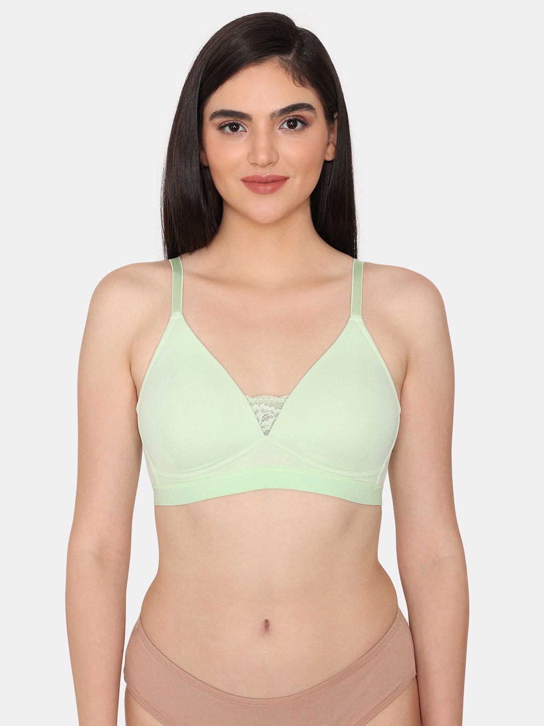 

Zivame Full Coverage Lightly Padded Bra, Green