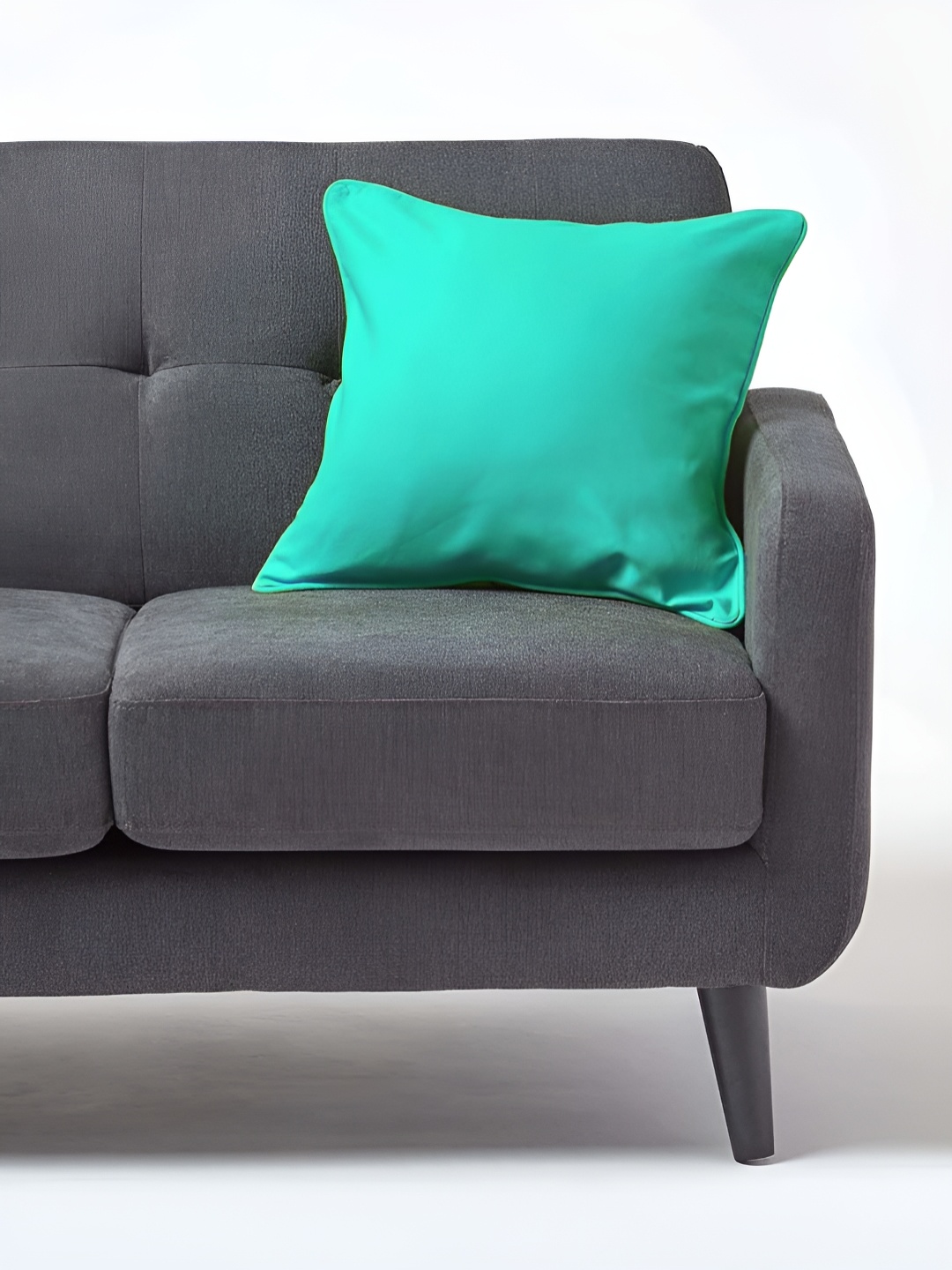 

Aurave Sea Green Cotton Square Cushion Covers