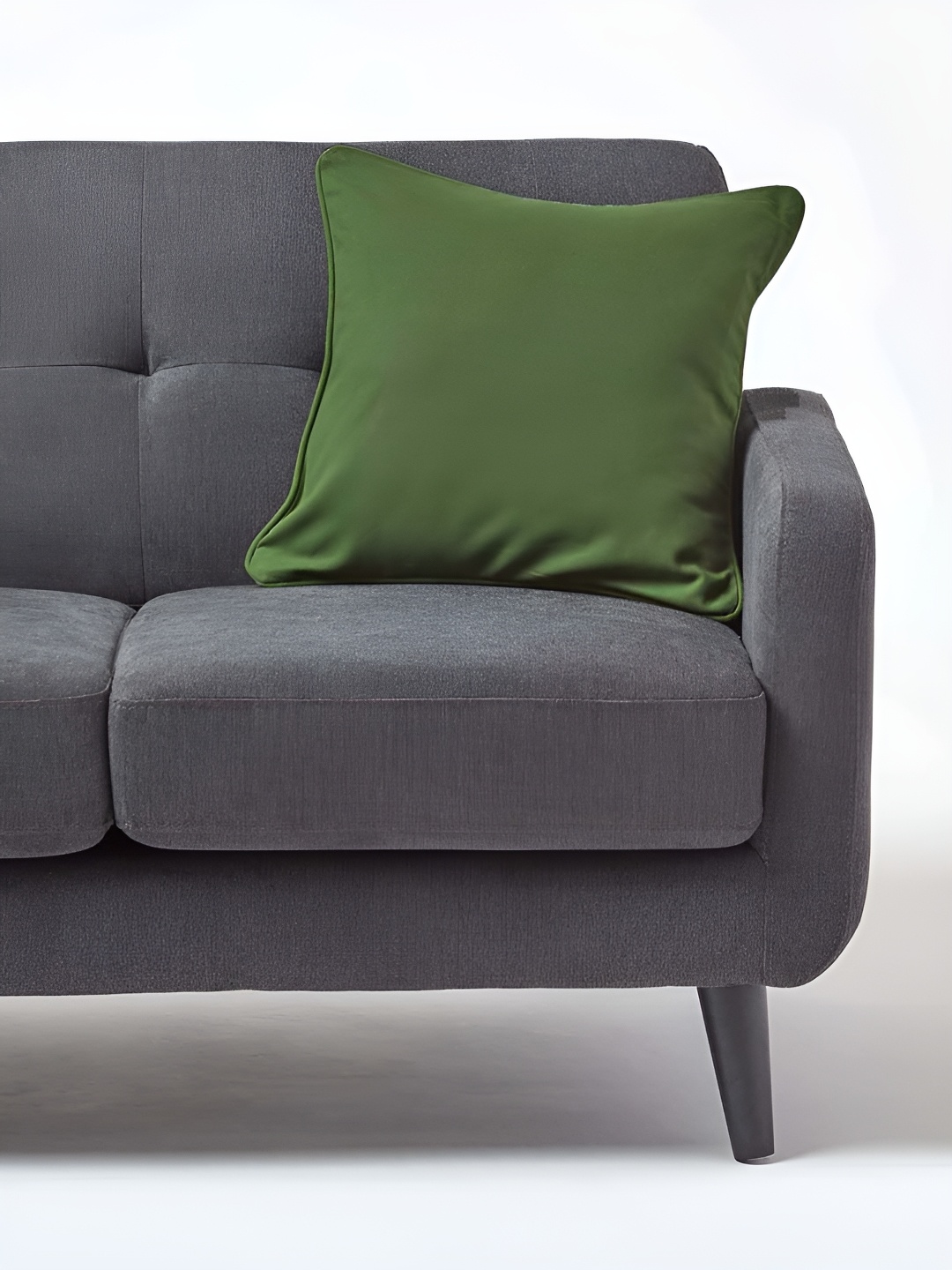 

Aurave Green Cotton Square Cushion Covers
