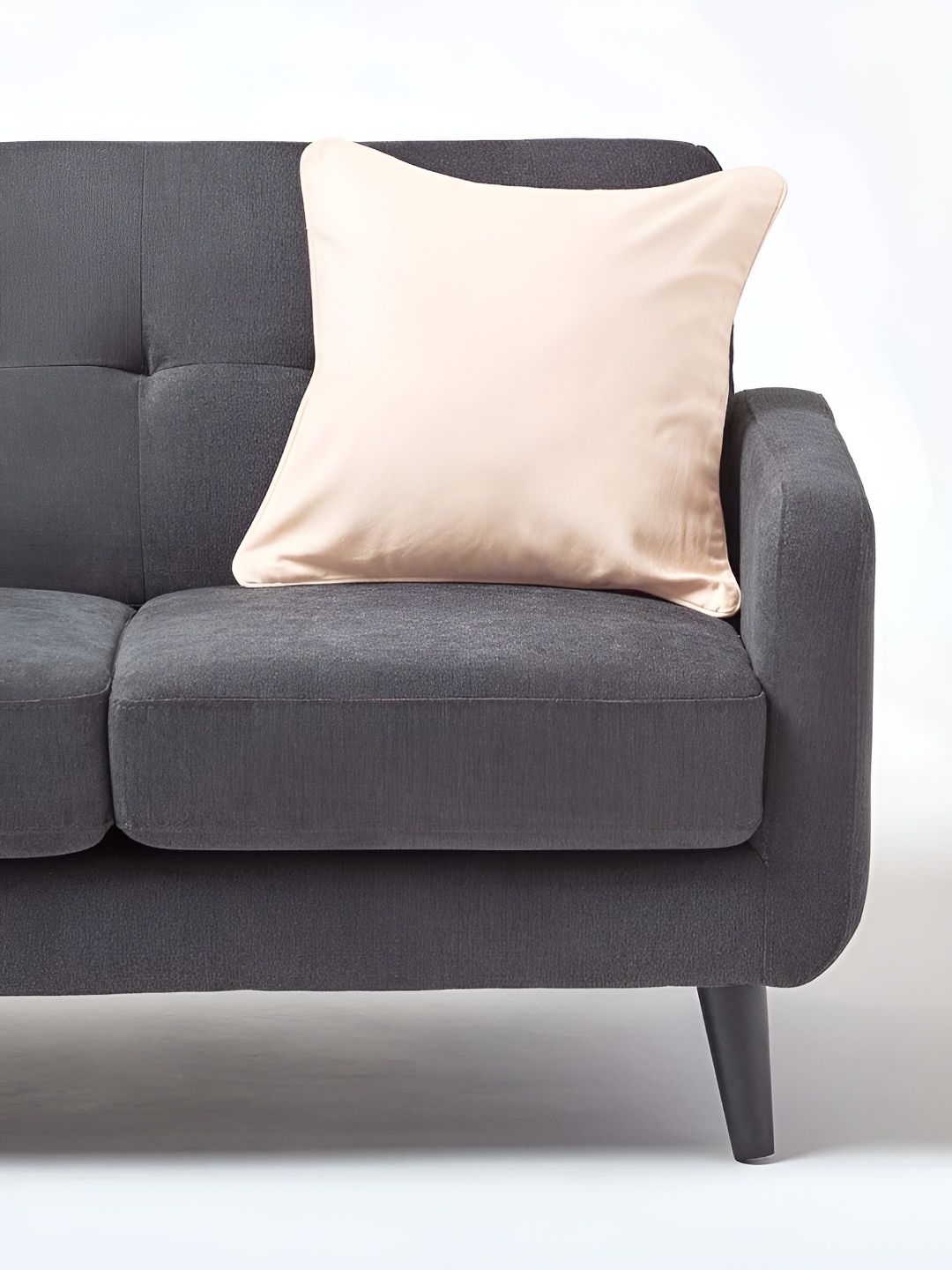 

Aurave Beige Cotton Square Cushion Covers