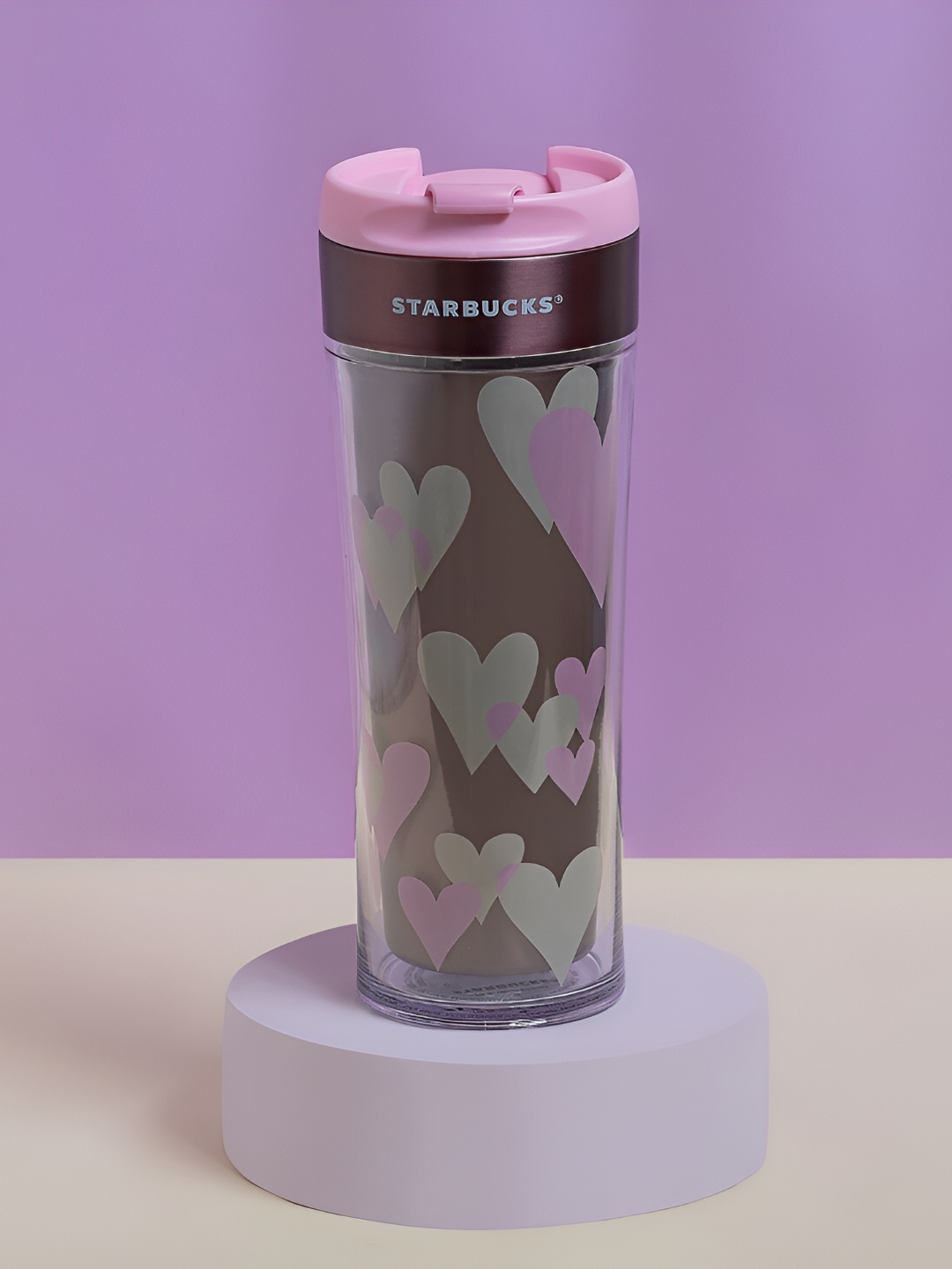 

Starbucks Purple & Grey Printed Stainless Steel Tumbler 473 ml