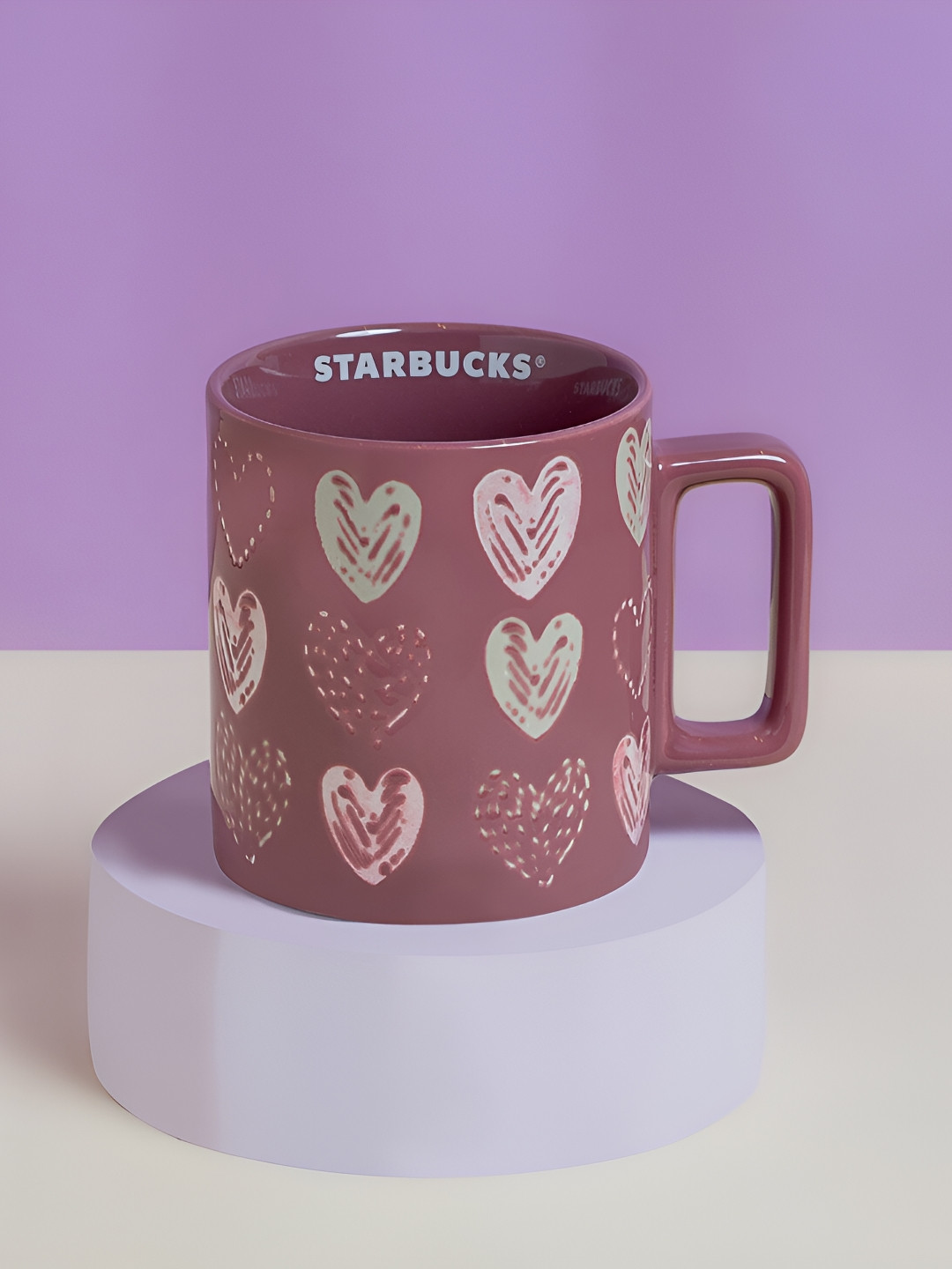 

Starbucks Brown & Green Printed Dishwasher and Microwave Safe Ceramic Matte Mug 355 ml