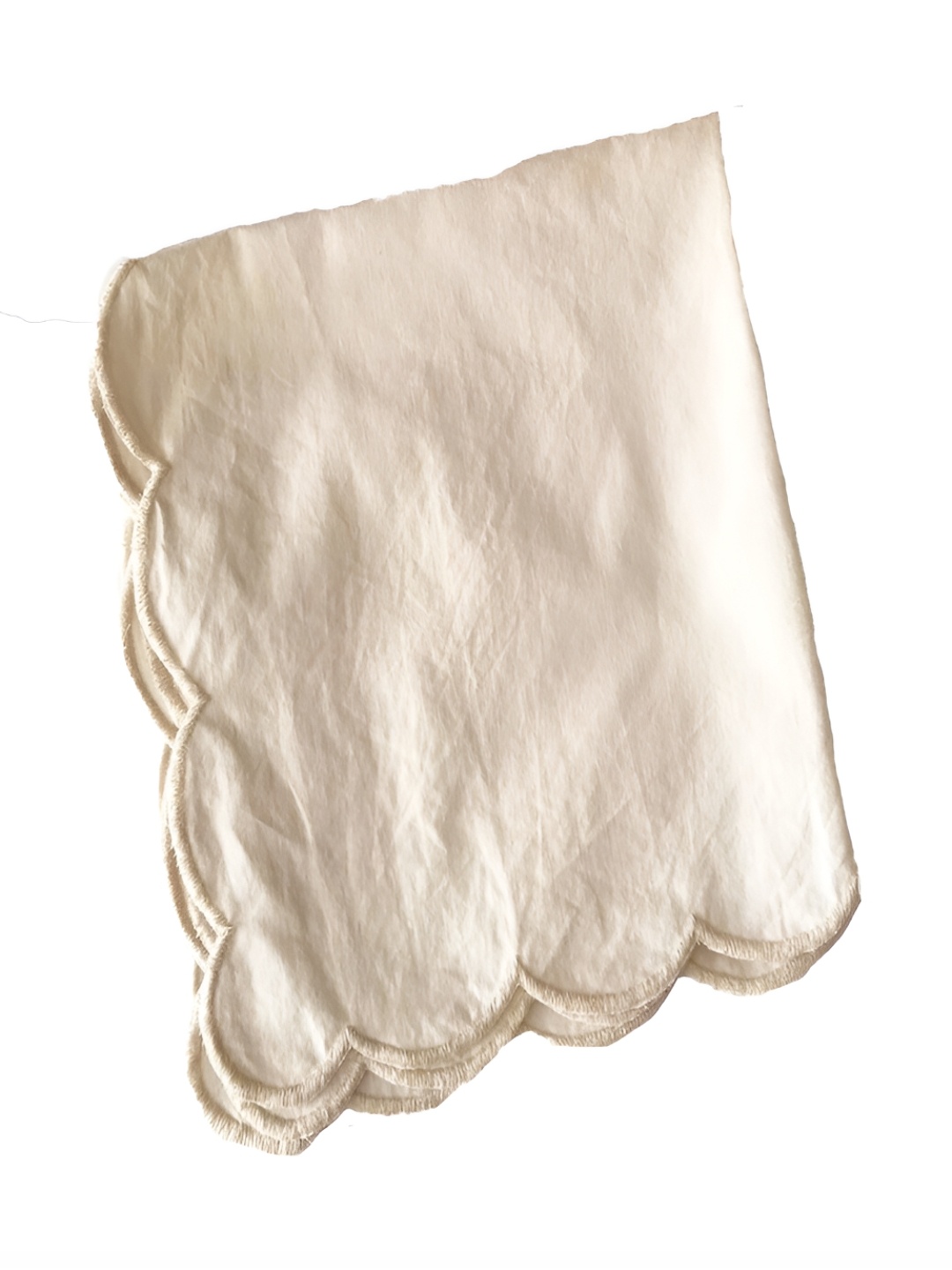

BELLEVEN Off-White 4 Pieces Cotton Table Napkins