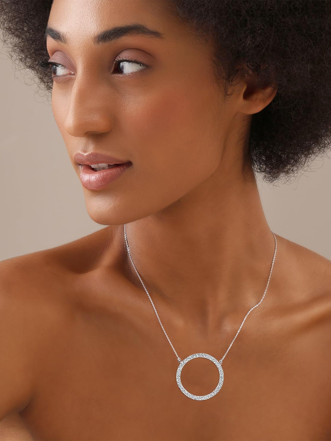 

LeCalla 925 Sterling Silver Plated Minimal Necklace