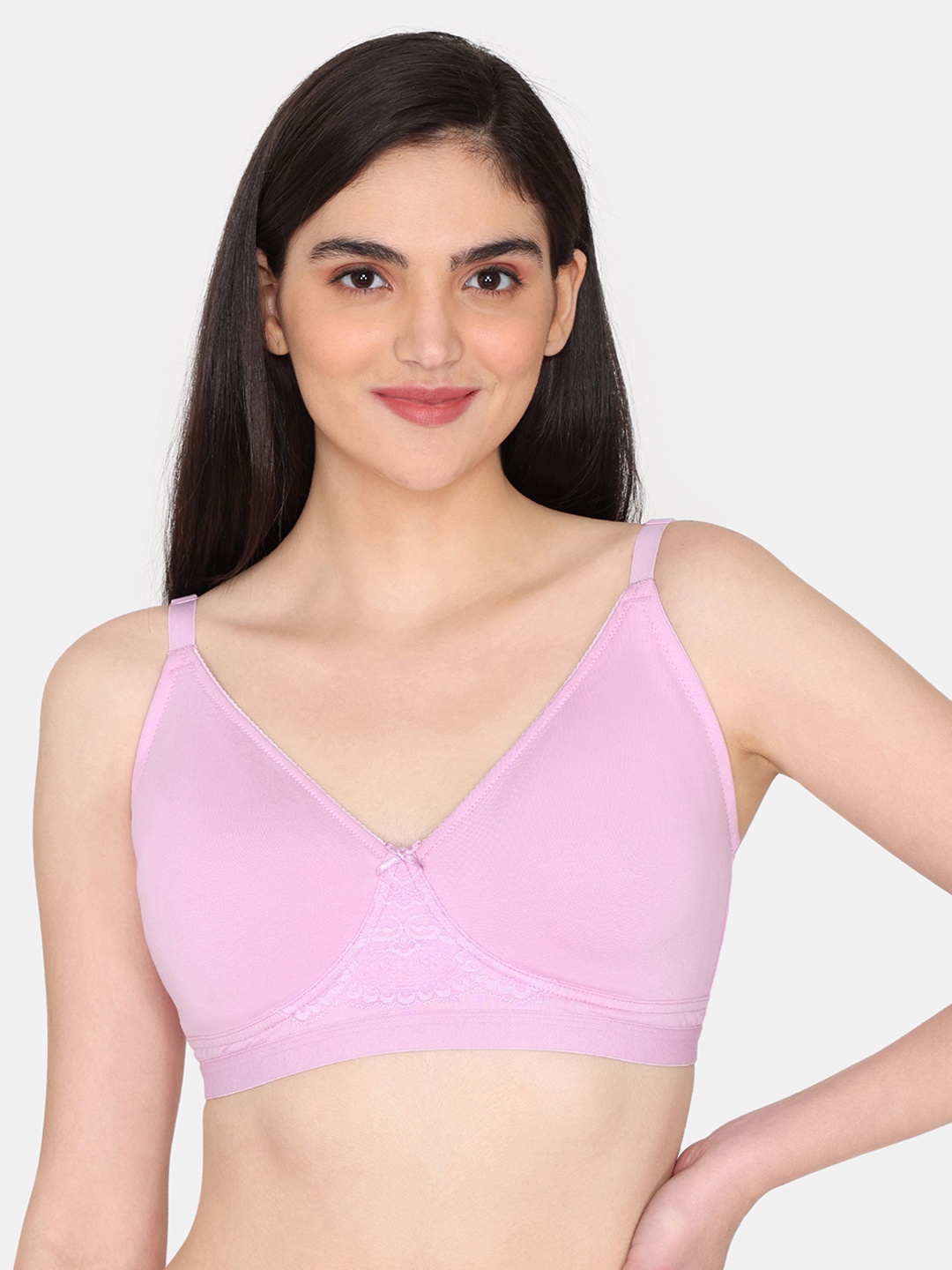 

Zivame Full Coverage Cotton Bra, Purple