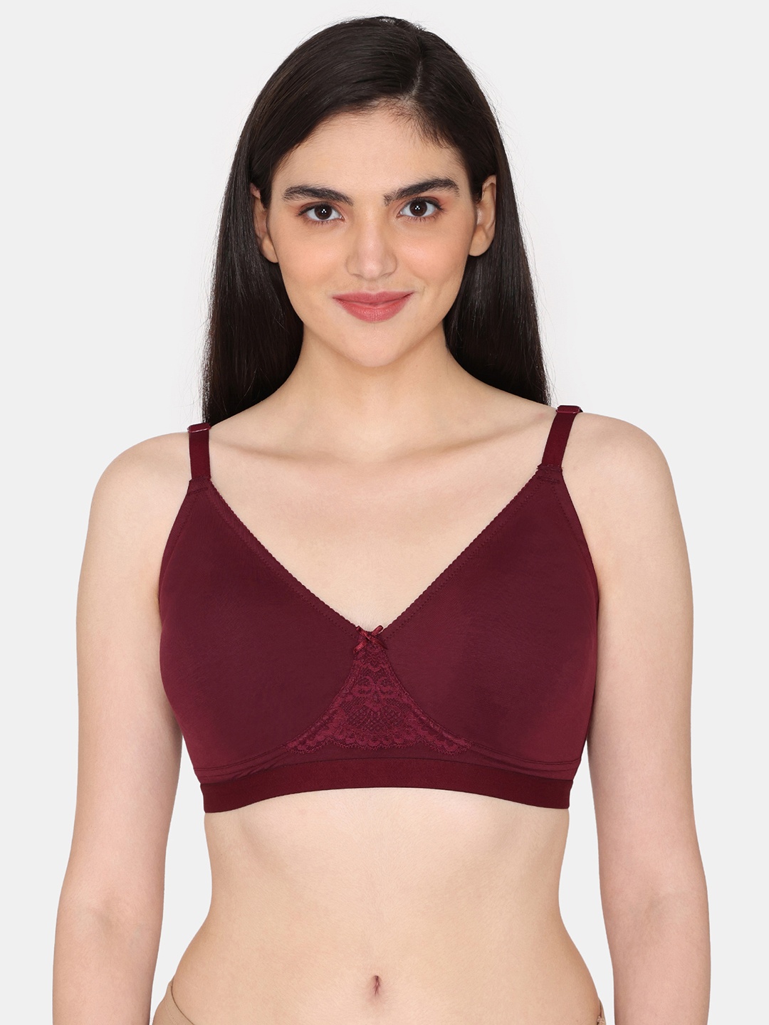 

Zivame Full Coverage Non Padded Minimizer Bra With All Day Comfort, Purple