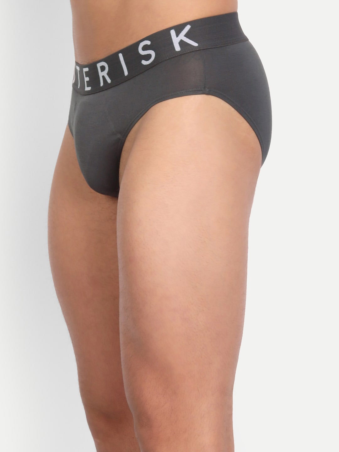 

Asterisk Pack Of 6 Antimicrobial Mid Rise Modal Briefs MBR-04-P6-Midnight Grey
