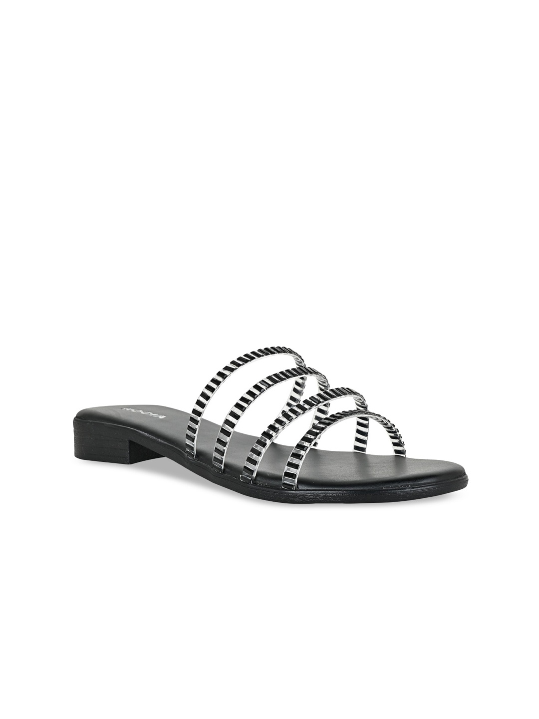 

Rocia Embellished Open Toe Flats, Black