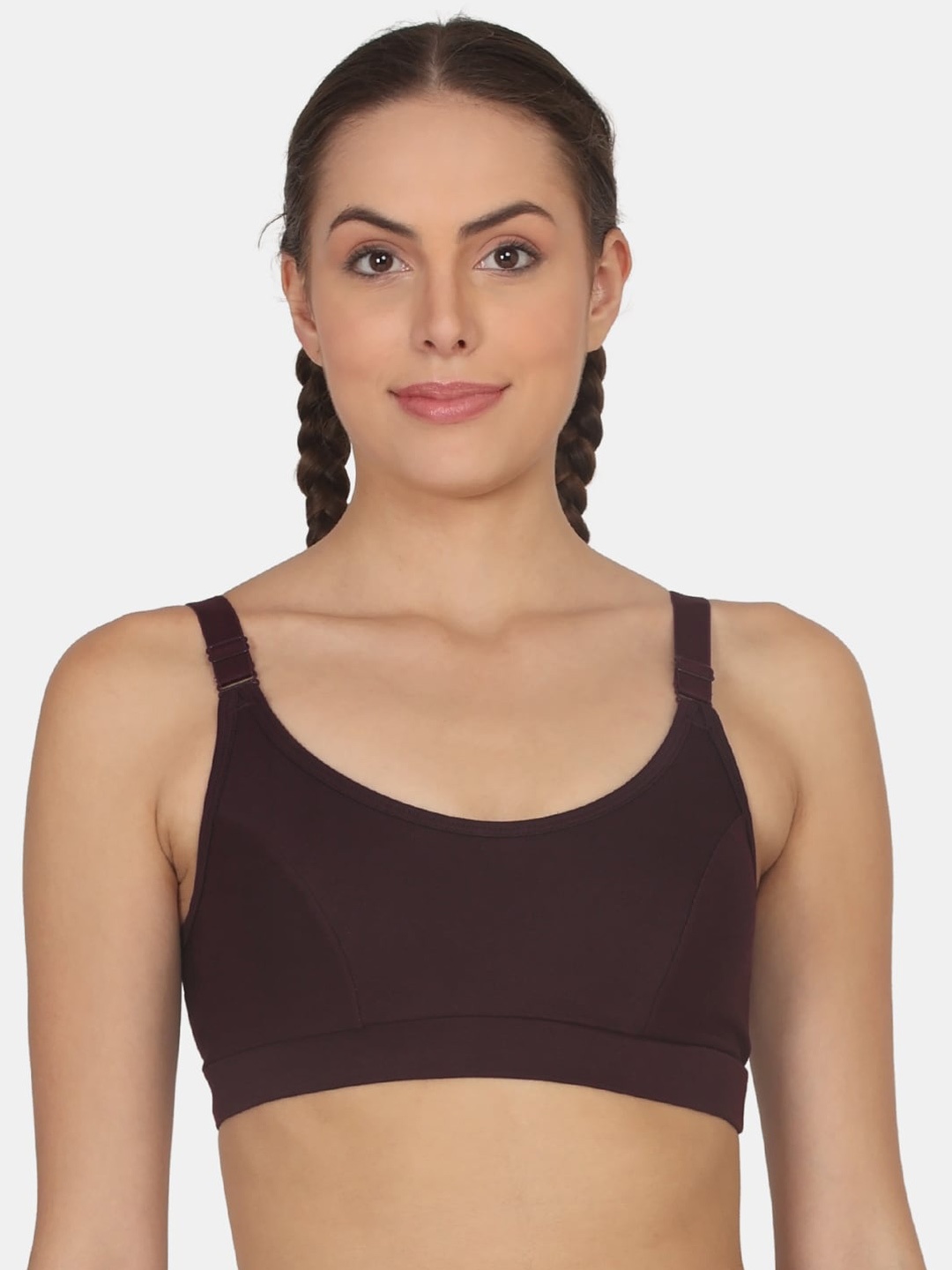 

POOJA RAGENEE Full Coverage All Day Comfort Cotton T-shirt Bra, Violet