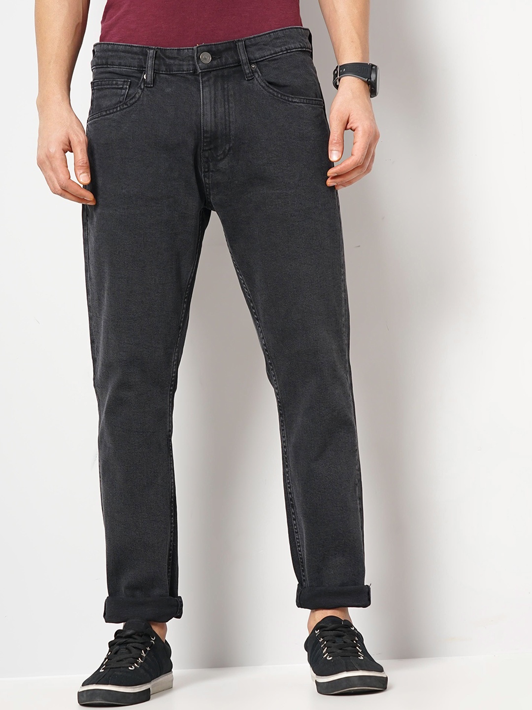 

Celio Men Jean Slim Fit Clean Look Cotton Jeans, Black