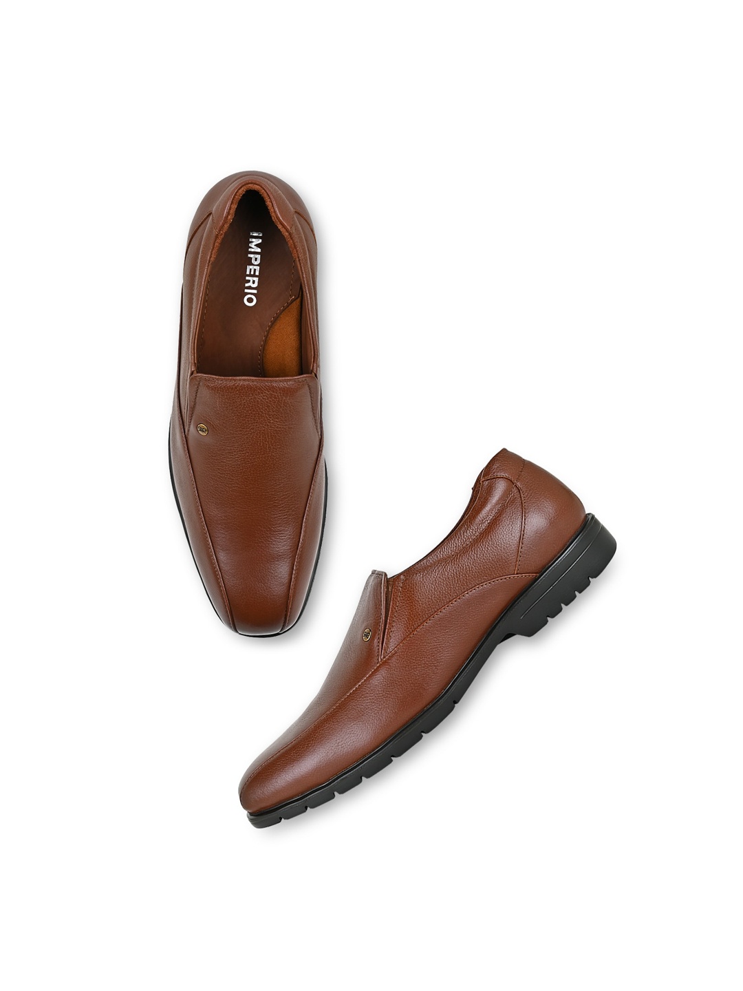

Regal Men Leather Formal Slip-On Shoes, Brown