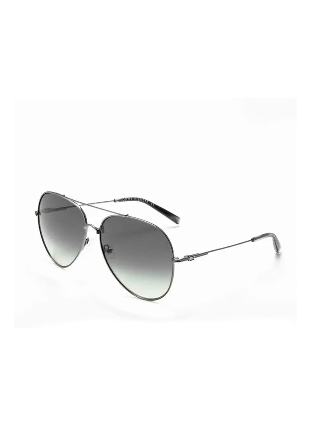 

Tommy Hilfiger Men Aviator Sunglasses with UV Protected Lens TH 2582 C3 GUNBLKGR35, Green