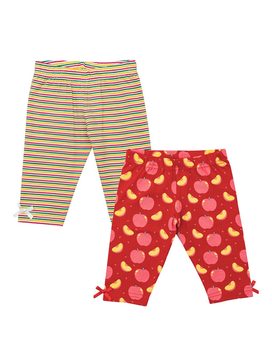 

BAESD Infant Girls Graphic Printed Ankle-Length Leggings, Red