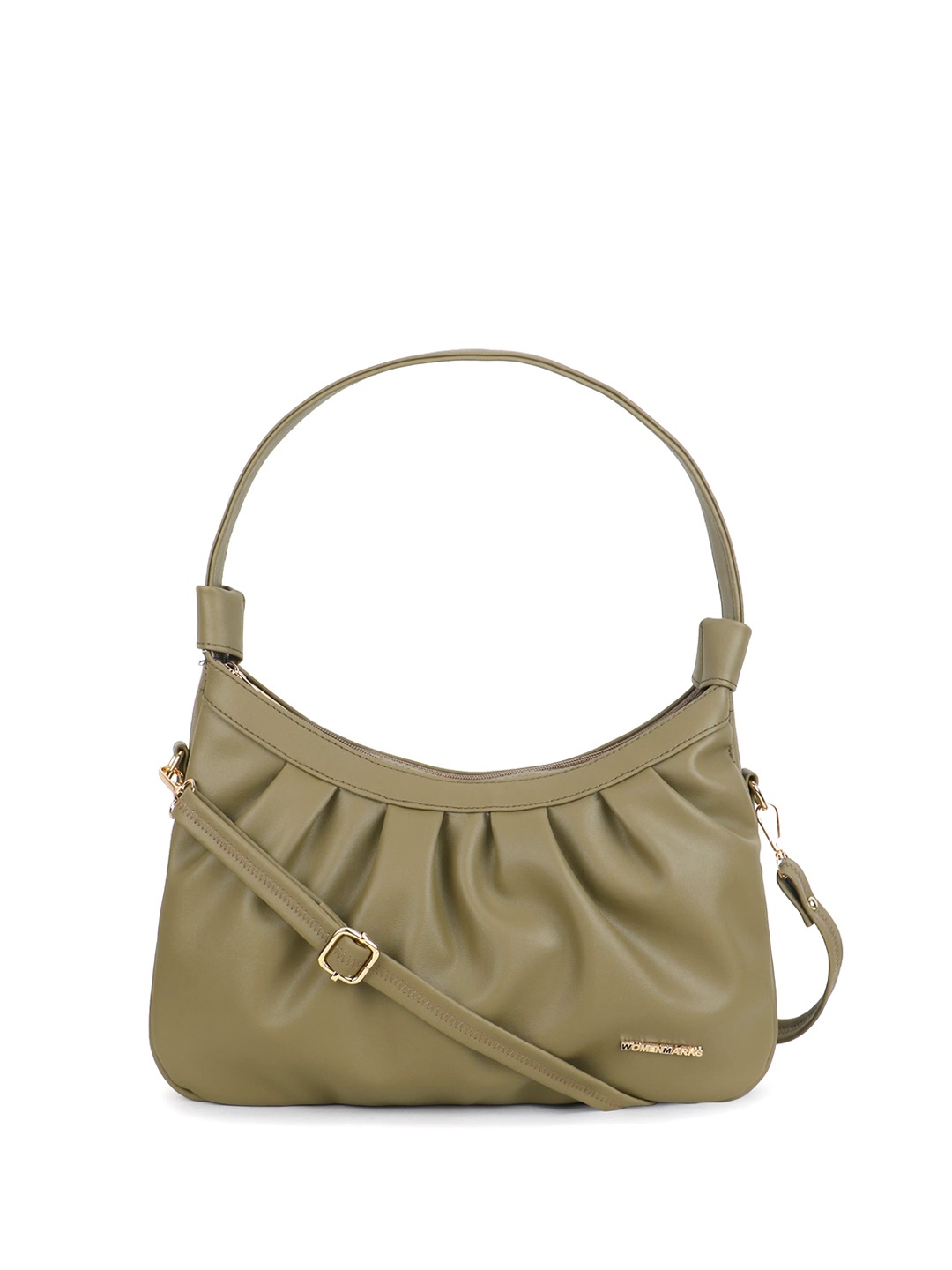 

WOMEN MARKS Small Structured Hobo Bag, Khaki