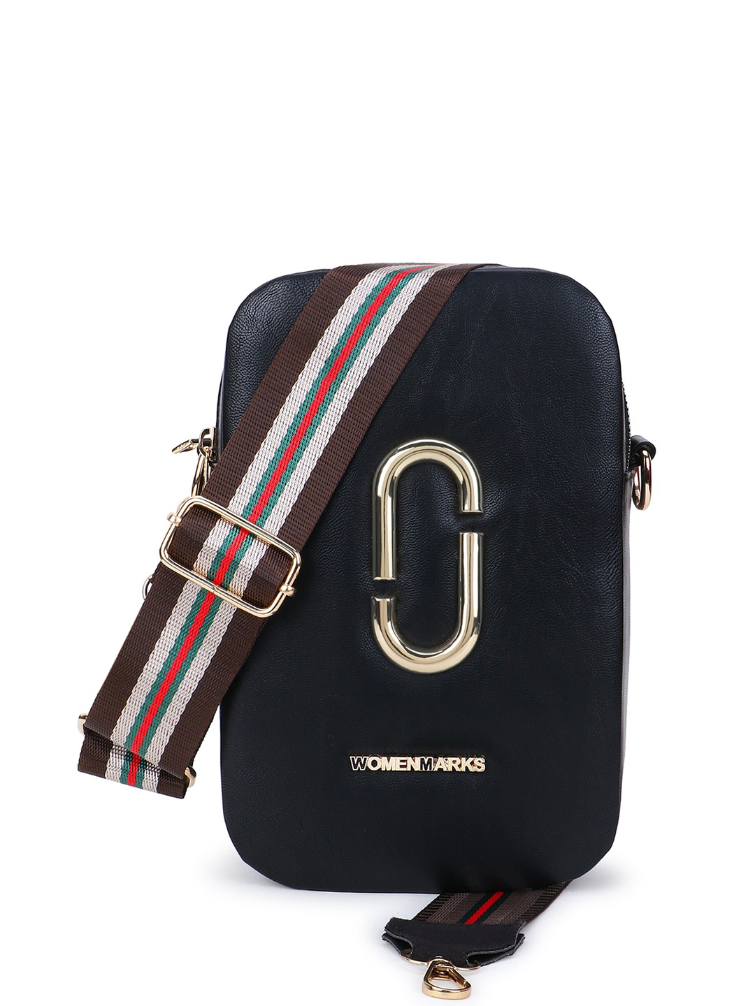 

WOMEN MARKS PU Structured Sling Bag, Black