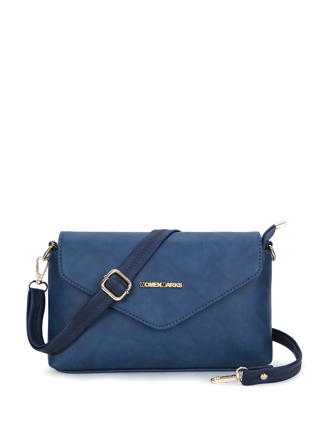 

WOMEN MARKS PU Structured Sling Bag, Blue