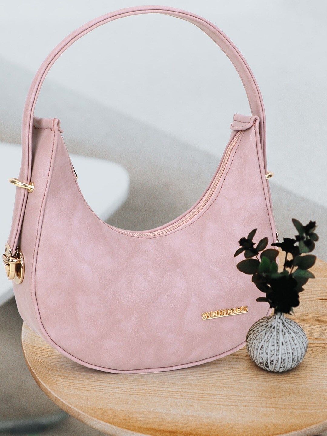 

WOMEN MARKS Half Moon Hobo Bag, Peach