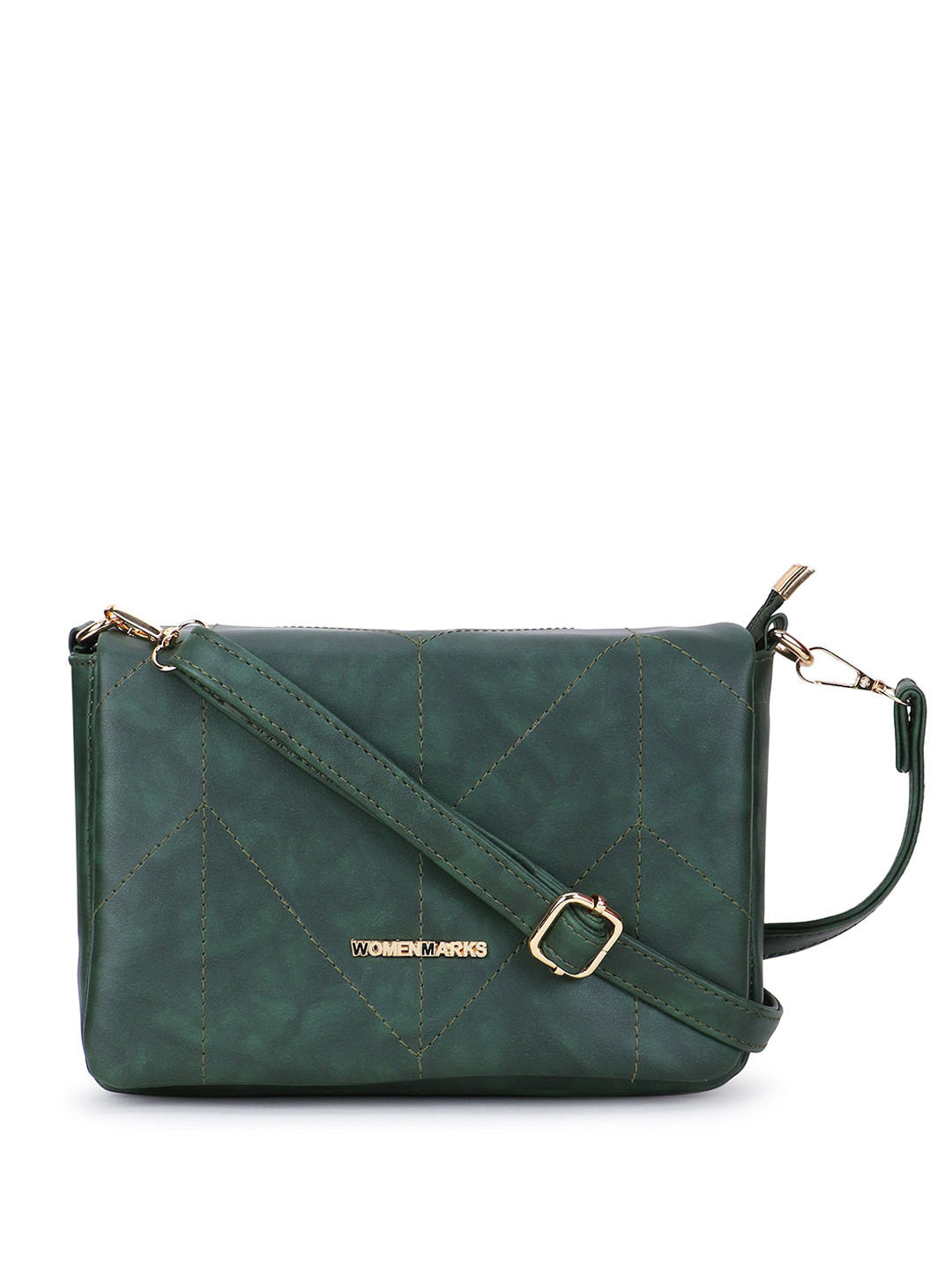 

WOMEN MARKS Structured Sling Bag, Green
