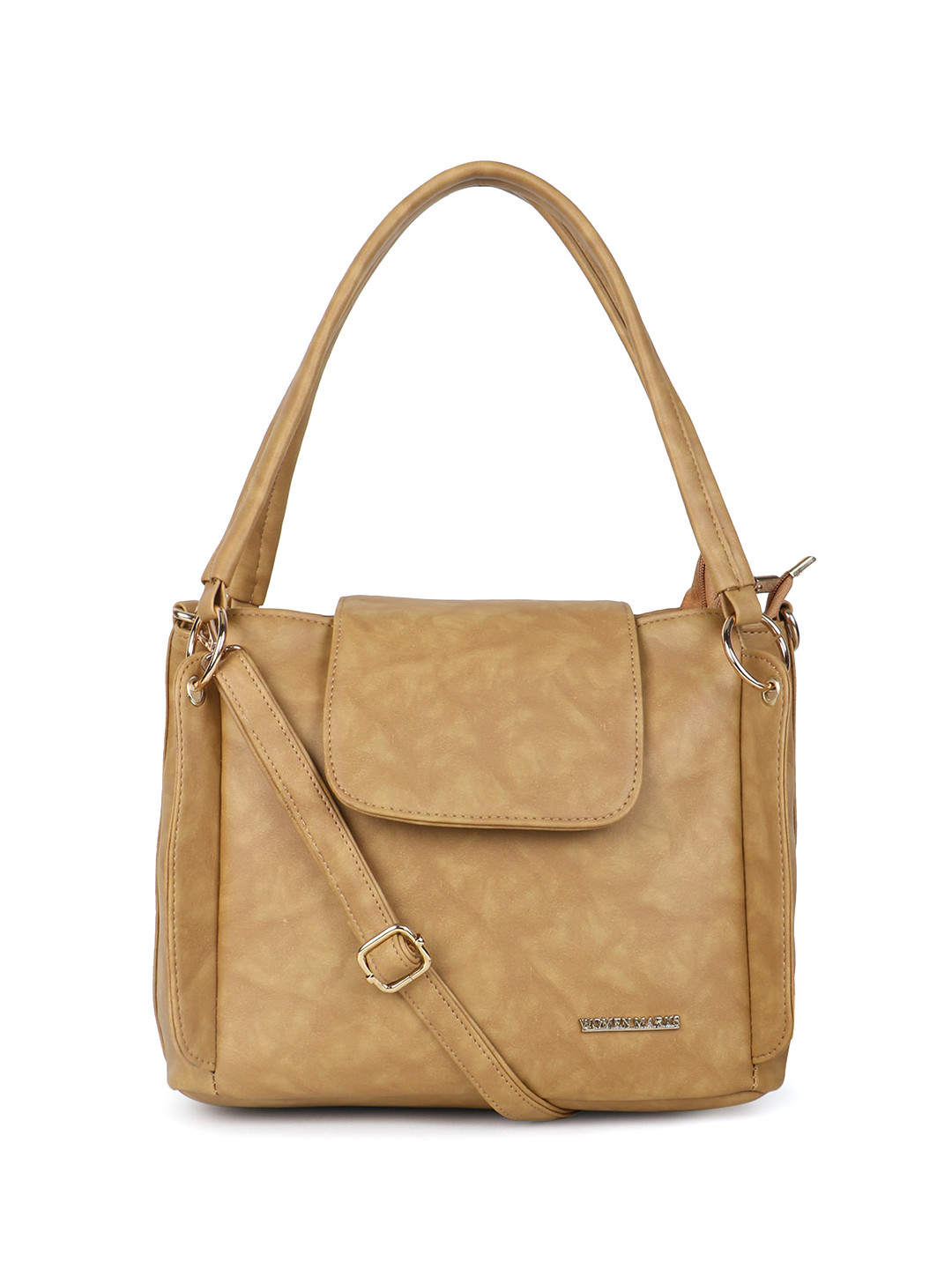 

WOMEN MARKS Structured Handheld Bag, Beige