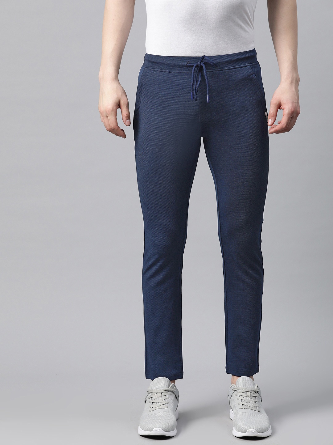 

TOM BURG Slim Fit Track Pants, Navy blue