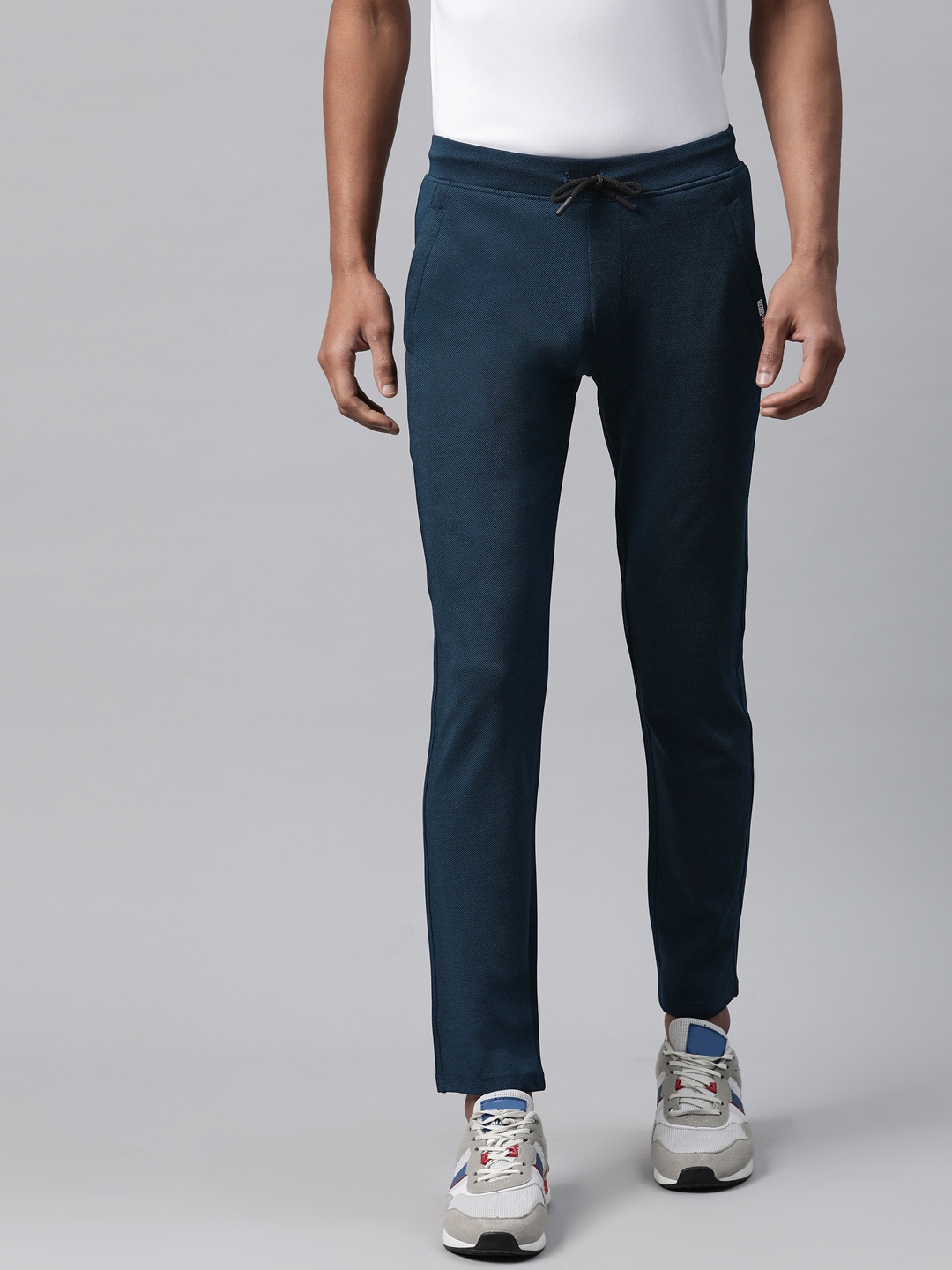 

TOM BURG Slim Fit Track Pants, Navy blue