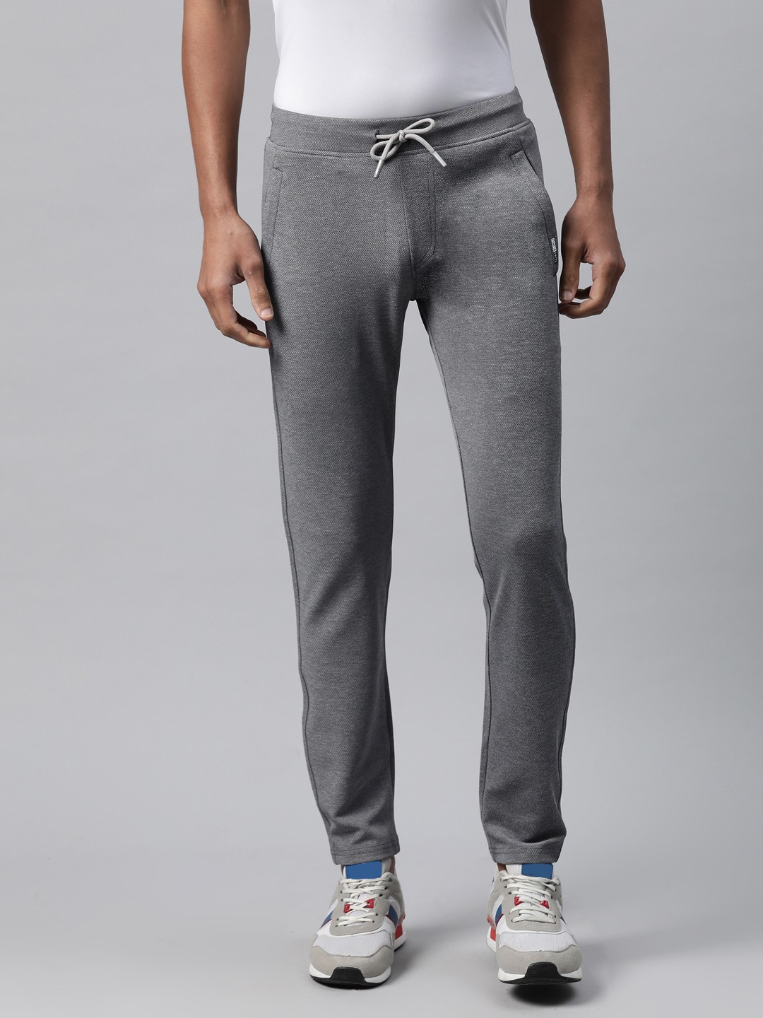 

TOM BURG Slim Fit Track Pants, Grey
