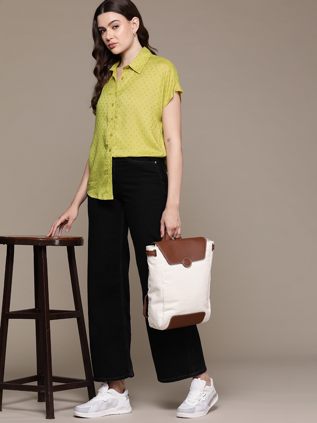 

Roadster Women Opaque Casual Shirt, Olive