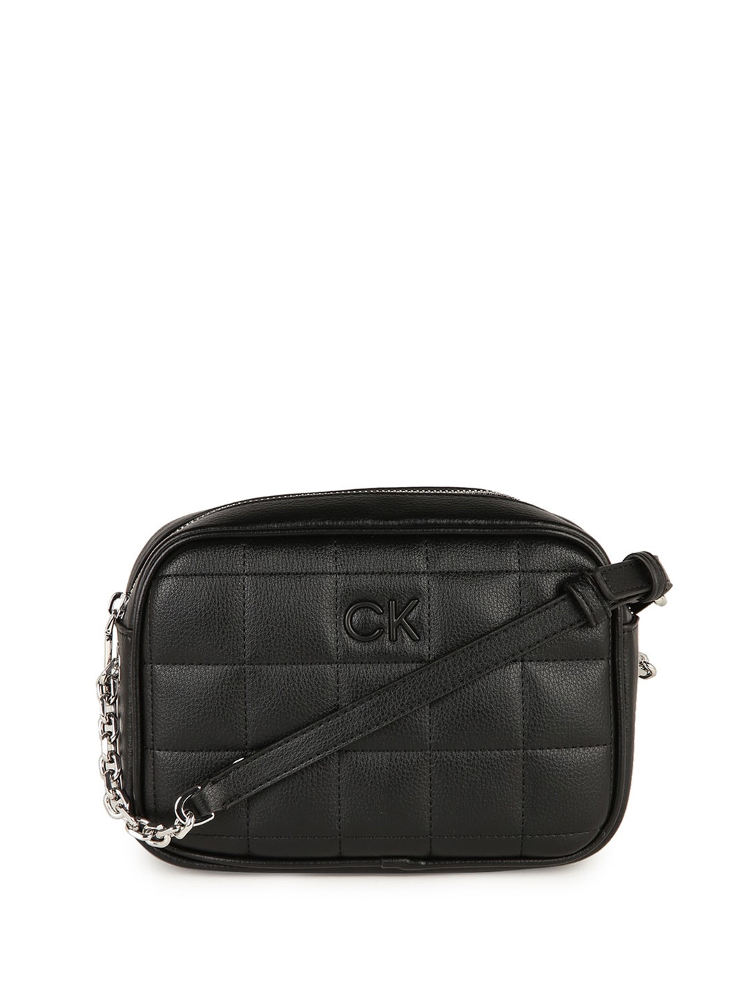 

Calvin Klein Textured Miniature Sling Bag, Black