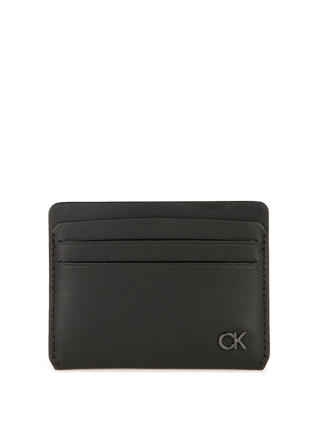 

Calvin Klein Men Leather Card Holder, Black
