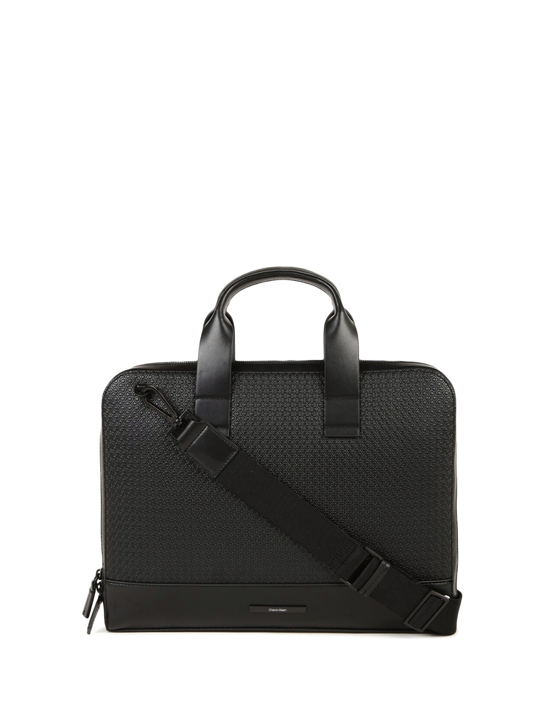 

Calvin Klein Men Textured Structured Shoulder Bag, Black