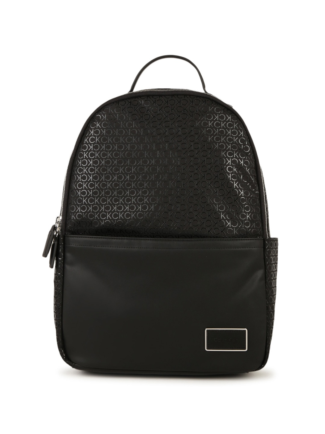 

Calvin Klein Brand Logo Printed Non-Padded Backpack, Black