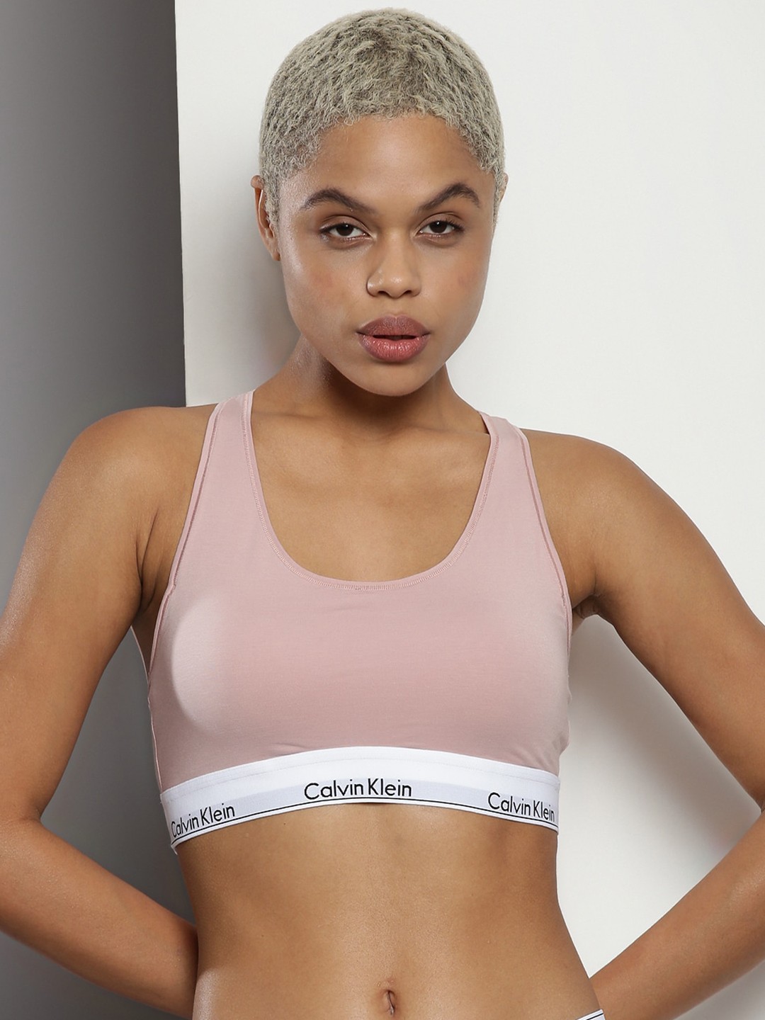 

Calvin Klein Medium Coverage All Day Comfort Bralette Bra, Pink
