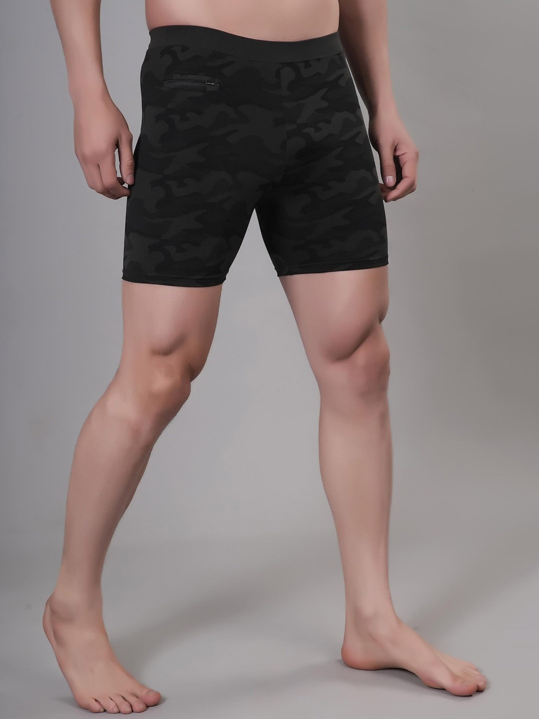 Apraa & Parma Men Camouflage-Printed Slim-Fit Swim Bottoms, Olive