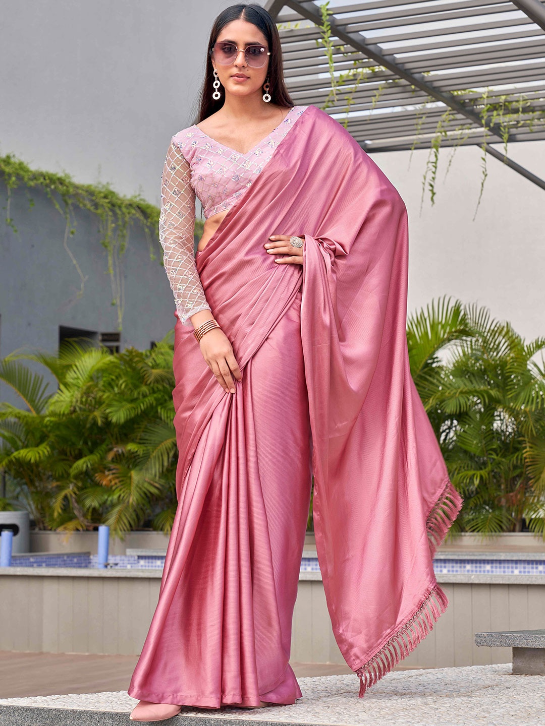 

Tikhi Imli Satin Ready to Wear Saree, Mauve