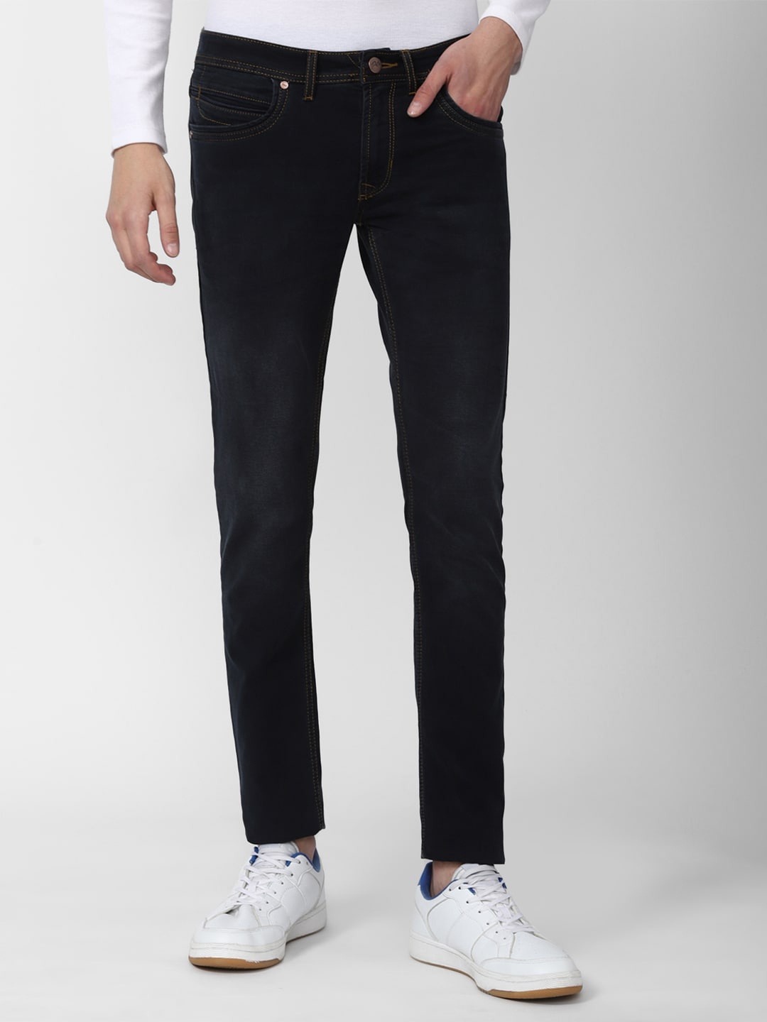 

Peter England Casuals Men Slim Fit Jeans, Black